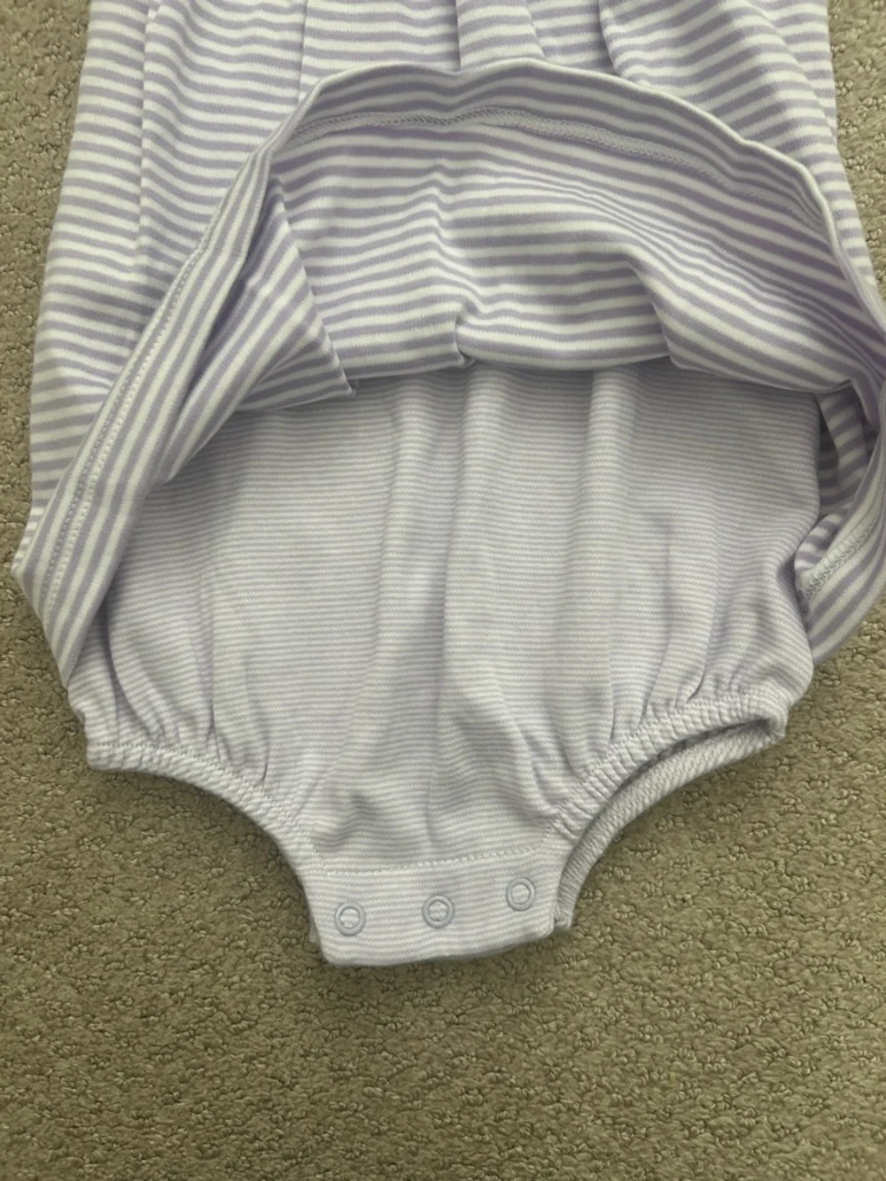 NWT Squiggles purple striped poodle apron bubble - Picture 3 of 4